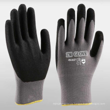 15 Gauge Nylon Spandex Liner Black Sandy Nitrile Dipped Gloves